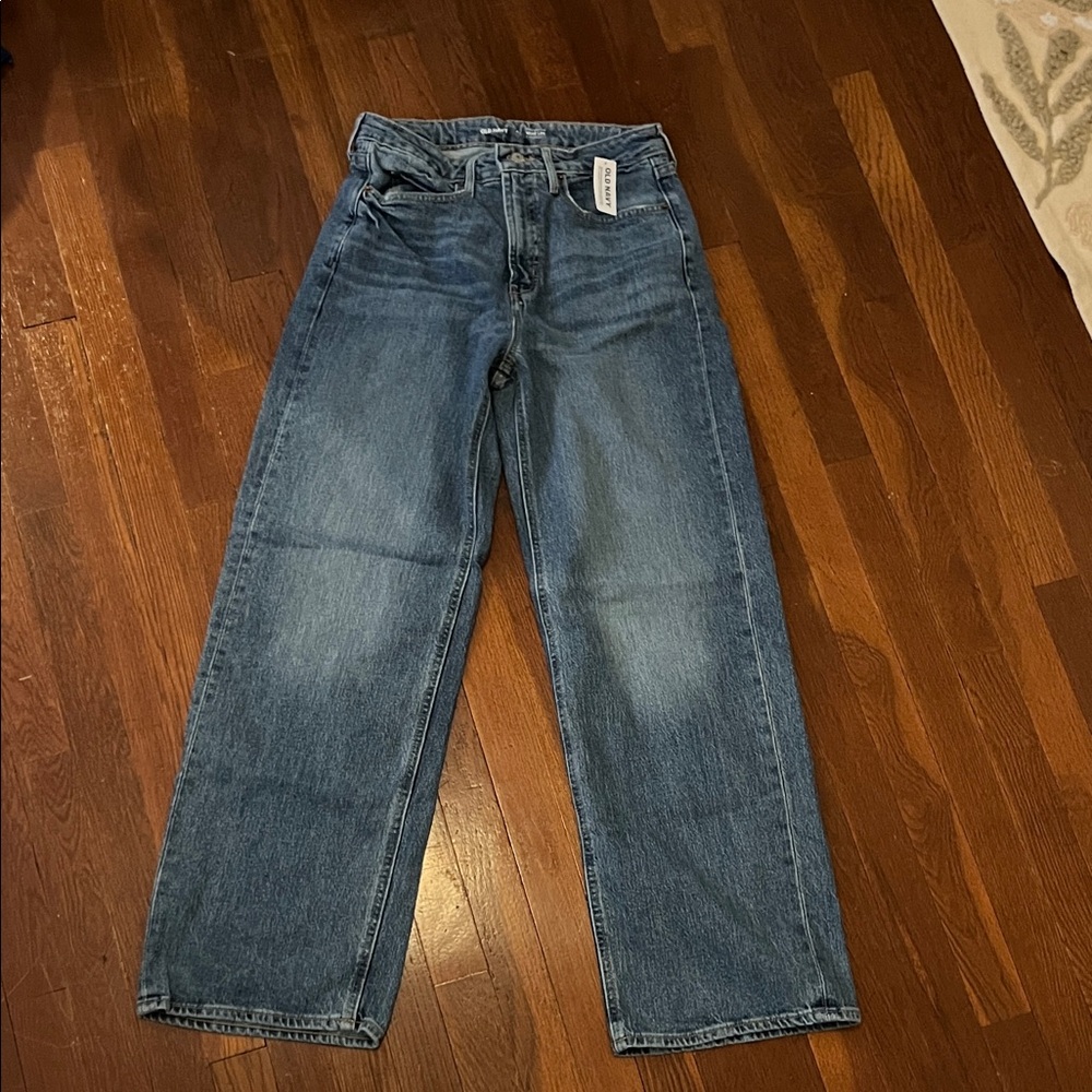 Old Navy extra high rise wide leg Blue Jeans